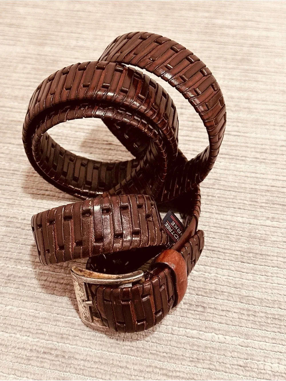 Roundtree & Yorke Men's Brown Genuine Leather Belt Size 48 MB501BBRN Big & Tall